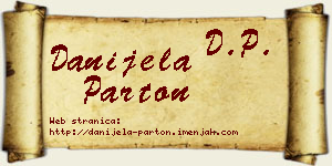 Danijela Parton vizit kartica